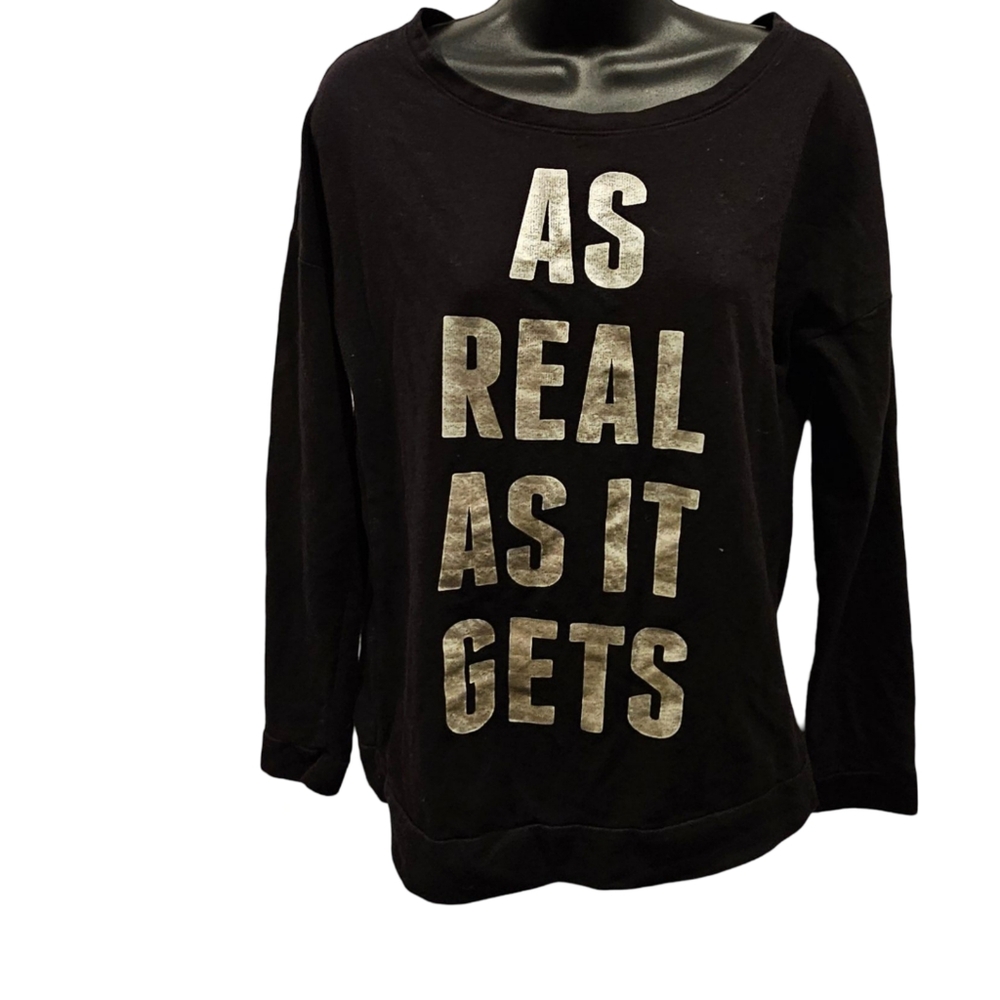 UFC Long Sleeve Women's Shirt Size M | Black Athletic Tops Tees - Picture 4 of 5